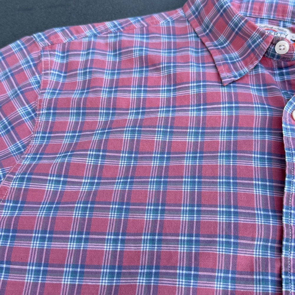 Faherty Red and Blue Checkered Shirt - Picture 3 of 16